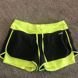 Avia Neon Green Running Shorts
